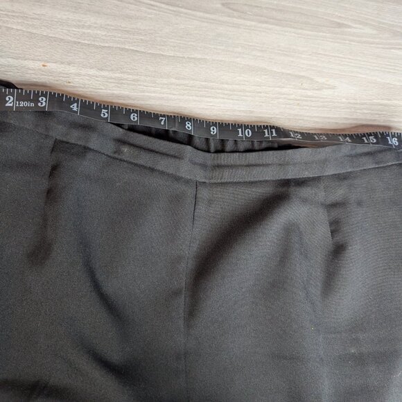 Liz Baker Black Straight Leg Dress Pants Zipper & Button Closure Women's Size 18 - Picture 7 of 15